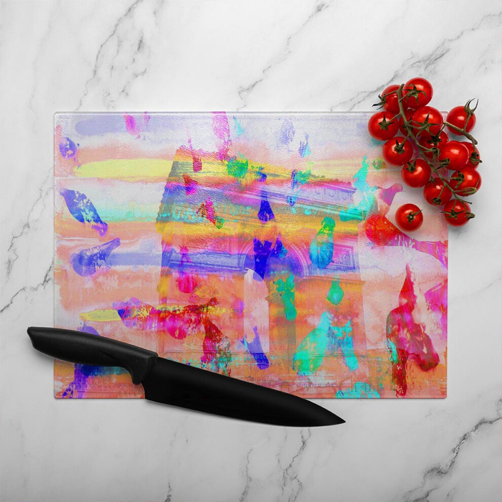 Benjamin Tate Design Arc De Triomphe Glass Chopping Board