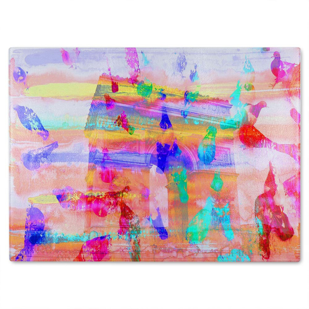 Benjamin Tate Design Arc De Triomphe Glass Chopping Board