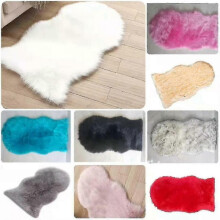 Faux Fur Sheepskin Rug Fluffy Mat Room Sofa Hairy Mat Shaggy Floor Carpet