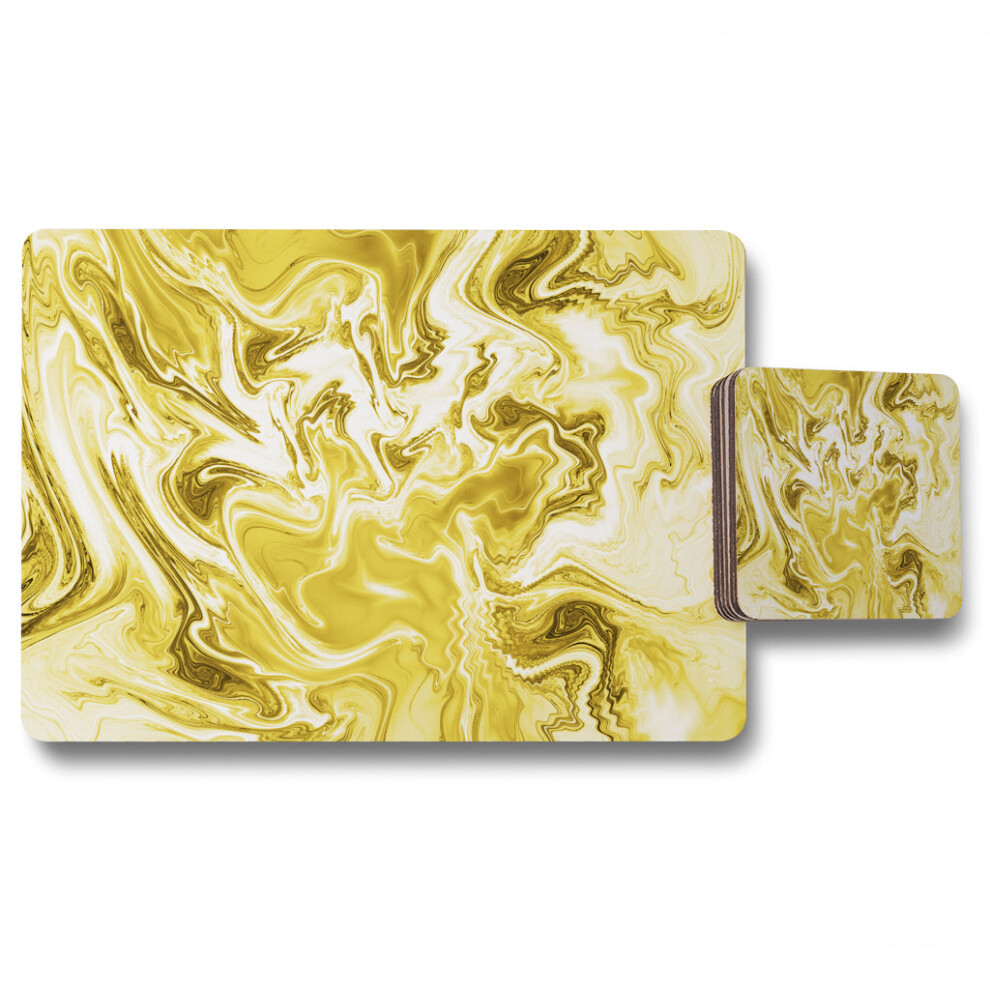 golden swirled marble placemat coaster set-image-OPC-PHHYQPS-NEW