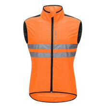 (M, BL205O vest) Ultralight Reflective Cycling Jersey Windbreaker Water repellent Windproof Jacket Quick Dry MTB Road Bike Bicycle Jacket