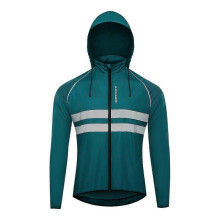 (XXL, BL225Q) Ultralight Reflective Cycling Jersey Windbreaker Water repellent Windproof Jacket Quick Dry MTB Road Bike Bicycle Jacket