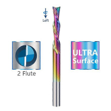 (ULTRA Surface, 6x6x12) End Mill DOWN Cut Milling Cutter For Woodworking 2 Flute Carbide Endmill CNC Spiral Router Bits 31754681012mm Shank