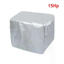 (Silver-15HP) 15-250HP Full Outboard Motor Engine Boat Cover 210D Waterproof Anti-scratch Heavy Duty Engine Protector Motor Black Boat Fabric