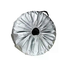 (L) 1PCS Tire Cover Case Car Silver Cloth Spare Tire Cover Storage Bags Carry Tire For Cars Wheel Protection Covers 4 Season