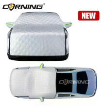 (SUV, Aluminium film) Car Winter Cover Waterproof Outdoor Half Covers Windshield Snowproof Awning Defrosting Sunshade Protector Front Glass Sunshield