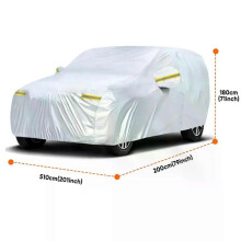 (A52-13-Y-XL) NEVERLAND Car Cover Waterproof All Weather for Automobiles Waterproof Outdoor 190T TAFFETA Car Cloth Size L XL XXL