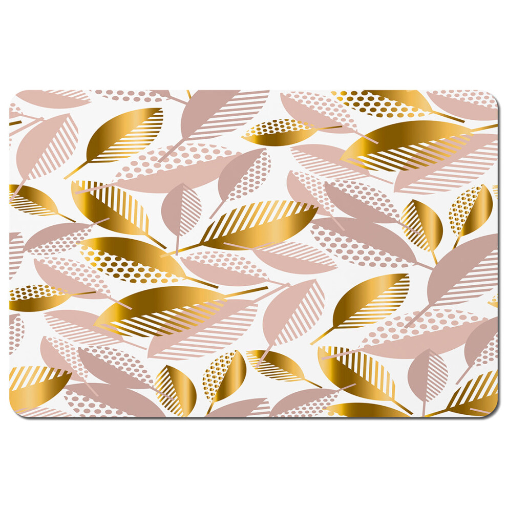 Benjamin Tate Design Gold Pastel Rose And Autumn Placemat