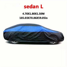 (L-4.70X1.80X1.50M) Exterior Car Cover Universal Waterproof Dustproof UV Protection Car Protective Cover for Hatchback Sedan SUV Full Car Covers