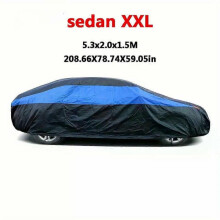 (XXL-5.3X2.0X1.50M) Exterior Car Cover Universal Waterproof Dustproof UV Protection Car Protective Cover for Hatchback Sedan SUV Full Car Covers