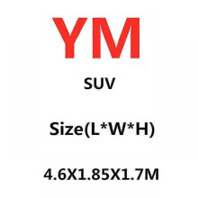 (SUV-YM-4.6X1.85X1.7M) Car Cover Full Exterior Black Auto Cover Sunshade Dustproof Protection With Reflective strips Universal for Hatchback Sedan SUV