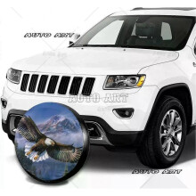 (14 inch, 05) Beautiful Eagle in Flight Spare tire Covers Potable Universal Wheel Covers Powerful Sun-Proof Waterproof Tire Cover for SUV Trai