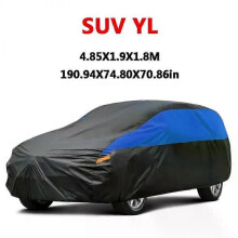 (SUV-YL-4.85X1.9X1.8M) Exterior Car Cover Universal Waterproof Dustproof UV Protection Car Protective Cover for Hatchback Sedan SUV Full Car Covers