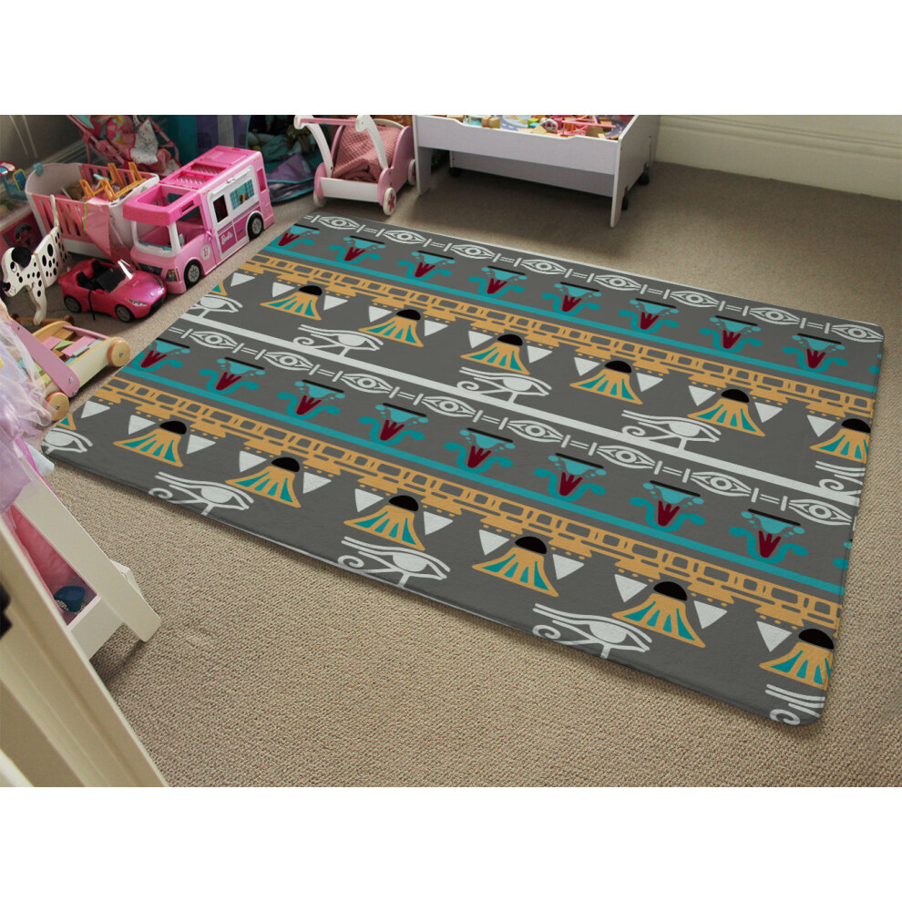 Benjamin Tate Design Tribal Art Egyptian Vintage Ethnic Silhouettes Rug