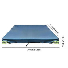 (Blue) RV Cover Ripstop Top Travel Trailer RV Cover Waterproof Camper Cover Windproof Travel Trailer RV Cover Breathable Jack Cover For
