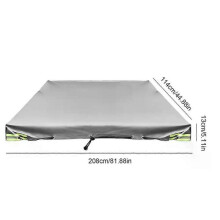 (Silver) RV Cover Ripstop Top Travel Trailer RV Cover Waterproof Camper Cover Windproof Travel Trailer RV Cover Breathable Jack Cover For