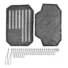 (B) HEBE Car Roof Sunshade Net Heat Insulation Net For Jeep Wrangler JK 4door 2007-2017 Exterior Accessories