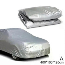 (S) The Four Seasons Fit Full Car Cover Waterproof Dustproof PE Film Coat Aluminum Protective Sunshade UV Ray Reflectioncar Cover