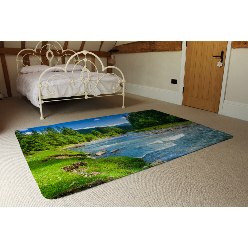landscape with mountains forest and a river in front beautiful scenery rug-image-OPC-PHHYWKW-NEW