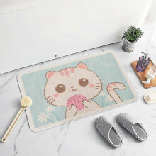 Bath Mat Non Slip Absorbent Shower Bathroom Rug Carpet Cartoon No.24