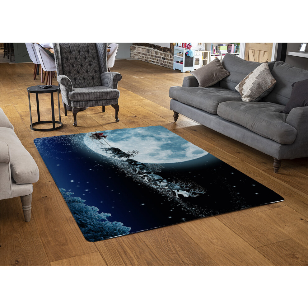 Benjamin Tate Design Magic Santas Sleigh Rug