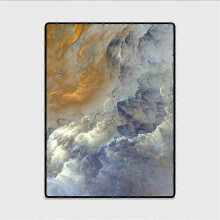 (80X120cm, D) 3D Abstract Beautiful Cloud Pattern Carpets For Living Room Home Decor Customized Bedroom Rugs Non-slip Floor Mats
