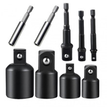9pcs/set Hex Square Ball Connecting Rod Bit Wrench Socket Adapter_a_hf