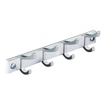 (Silver, 2) Naievear Hook Rack Sturdy Punch-free 2 Colors Coat Rack For Coats