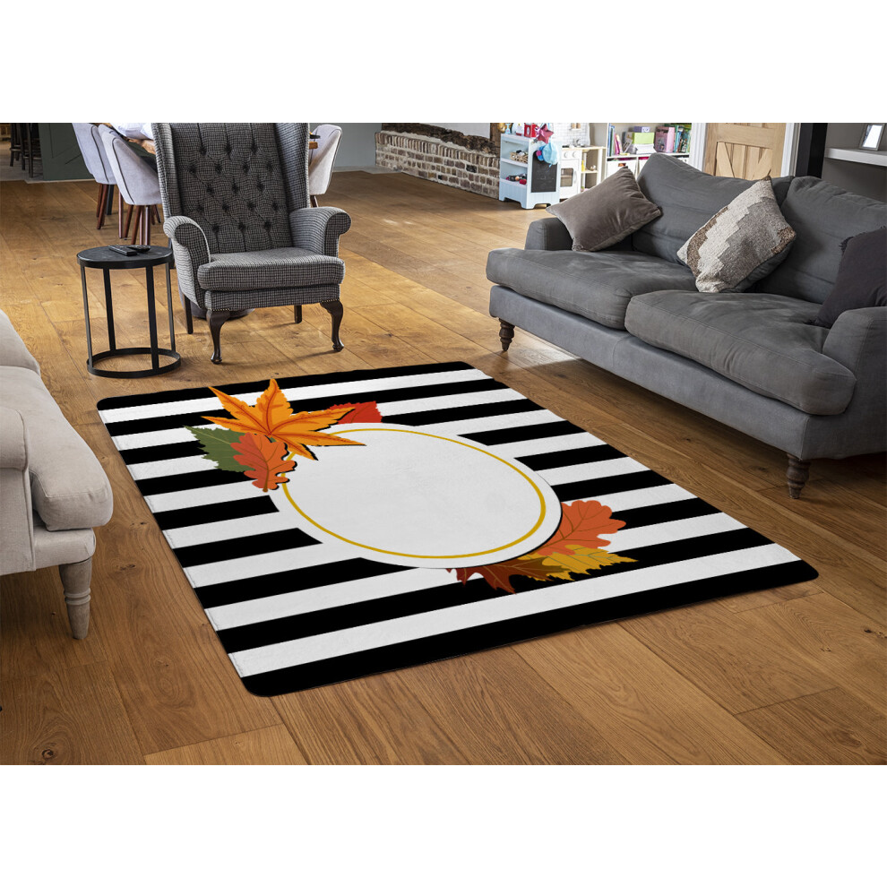 blach stripes autumn leaves rug-image-OPC-PHHYZQN-NEW