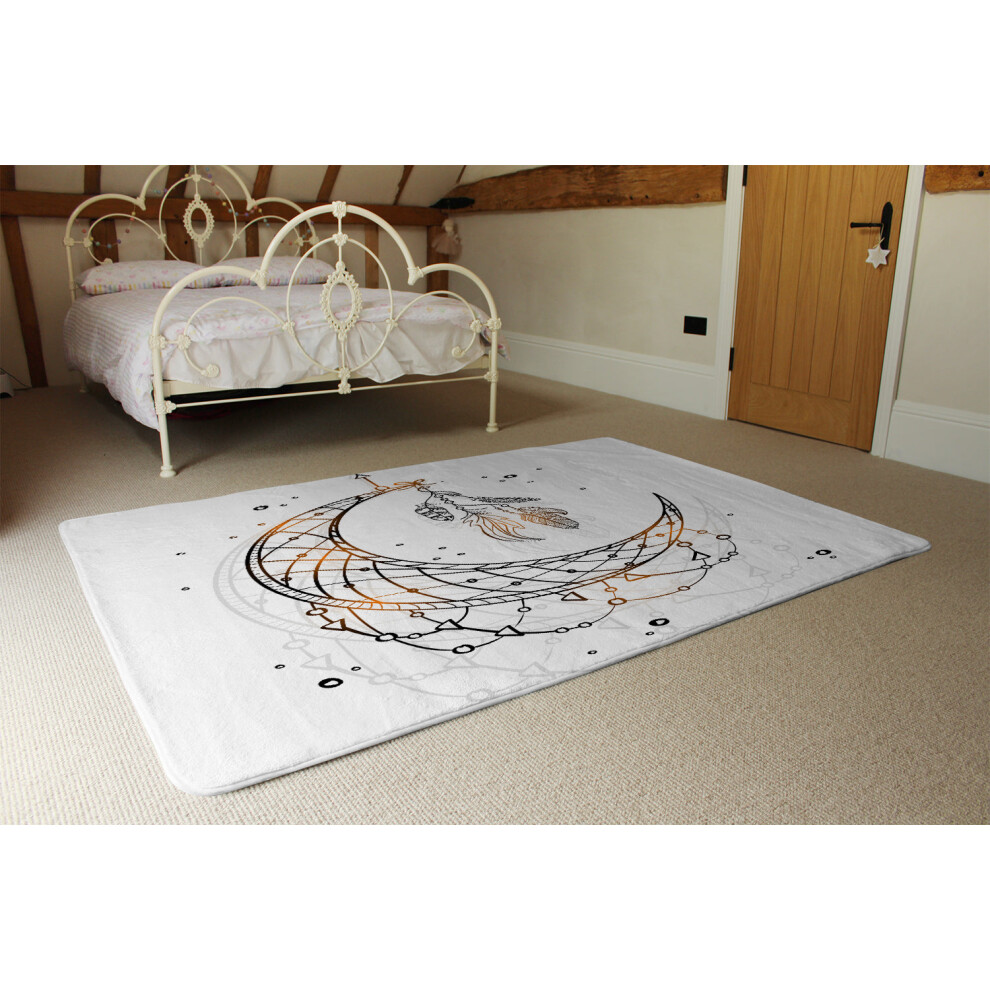Benjamin Tate Design Dream Catcher With Crescent Moon Rug