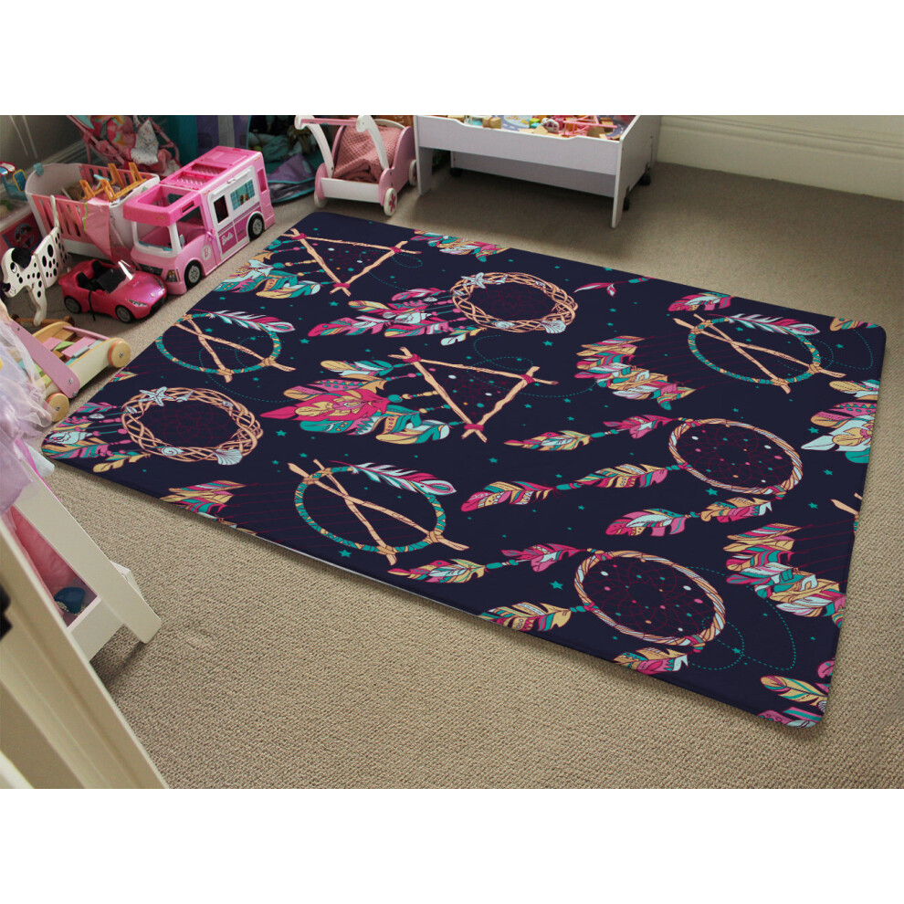 pattern with different dream catcher amulet rug-image-OPC-PHHZ75M-NEW