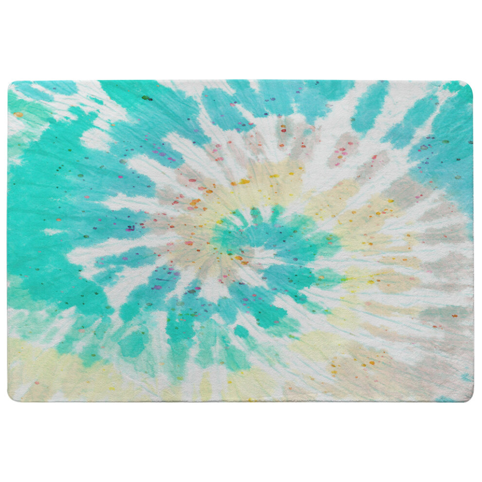 Benjamin Tate Design Tie Dye Pattern Shibori Print Rug