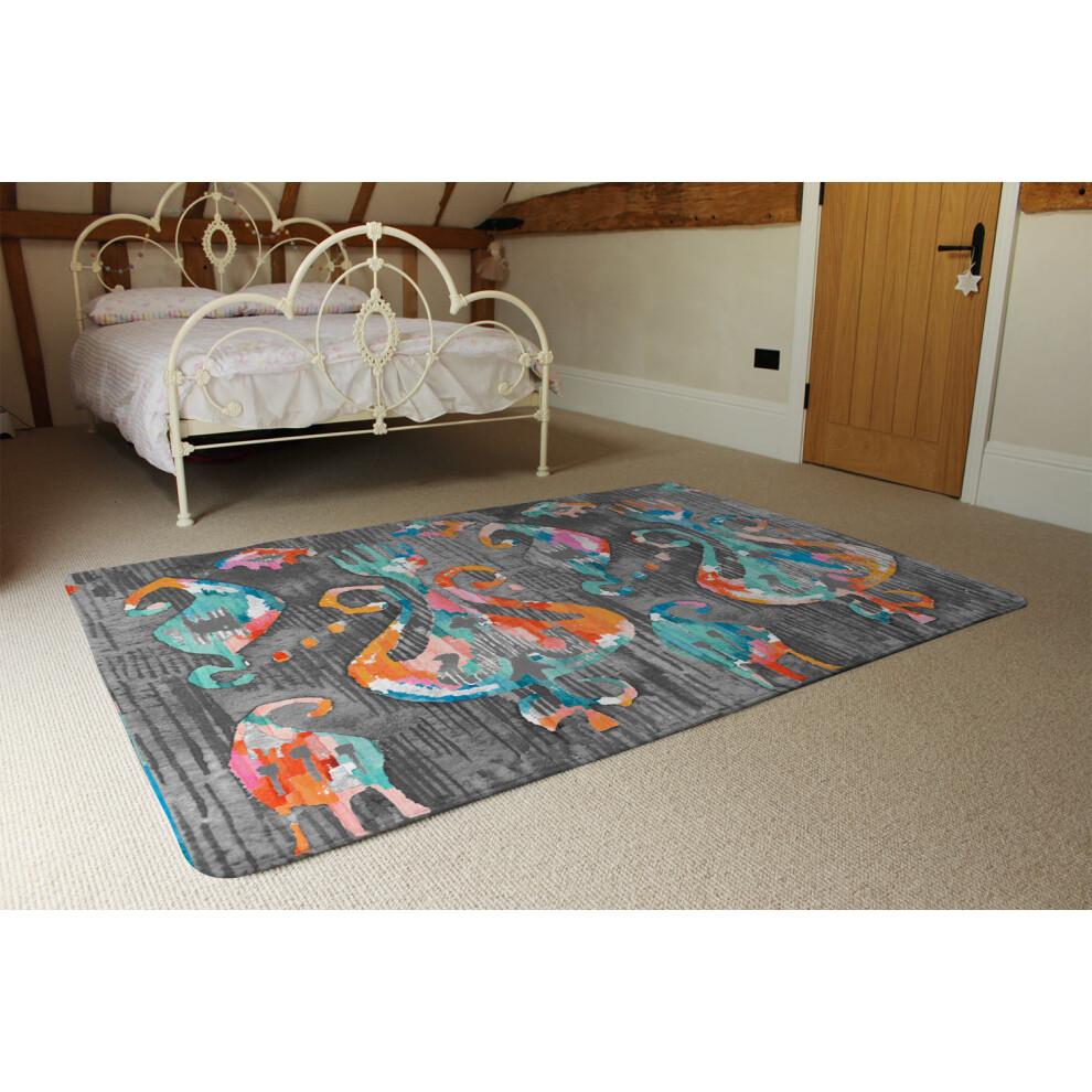 Benjamin Tate Design Trendy Tribal Pattern In Watercolour Style Rug