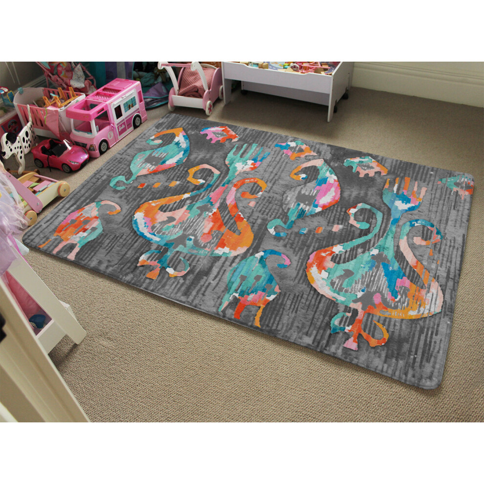 Benjamin Tate Design Trendy Tribal Pattern In Watercolour Style Rug