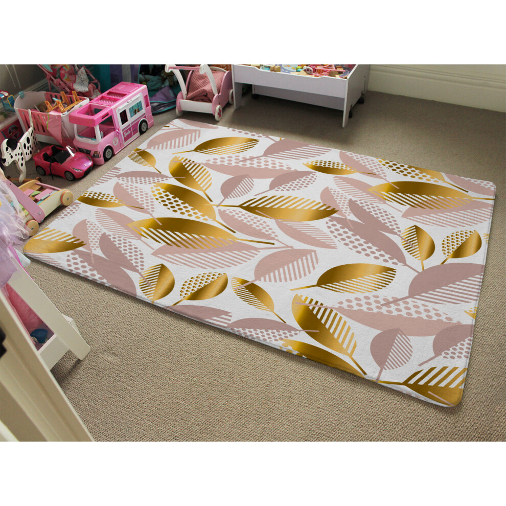 Benjamin Tate Design Gold Pastel Rose And Autumn Rug
