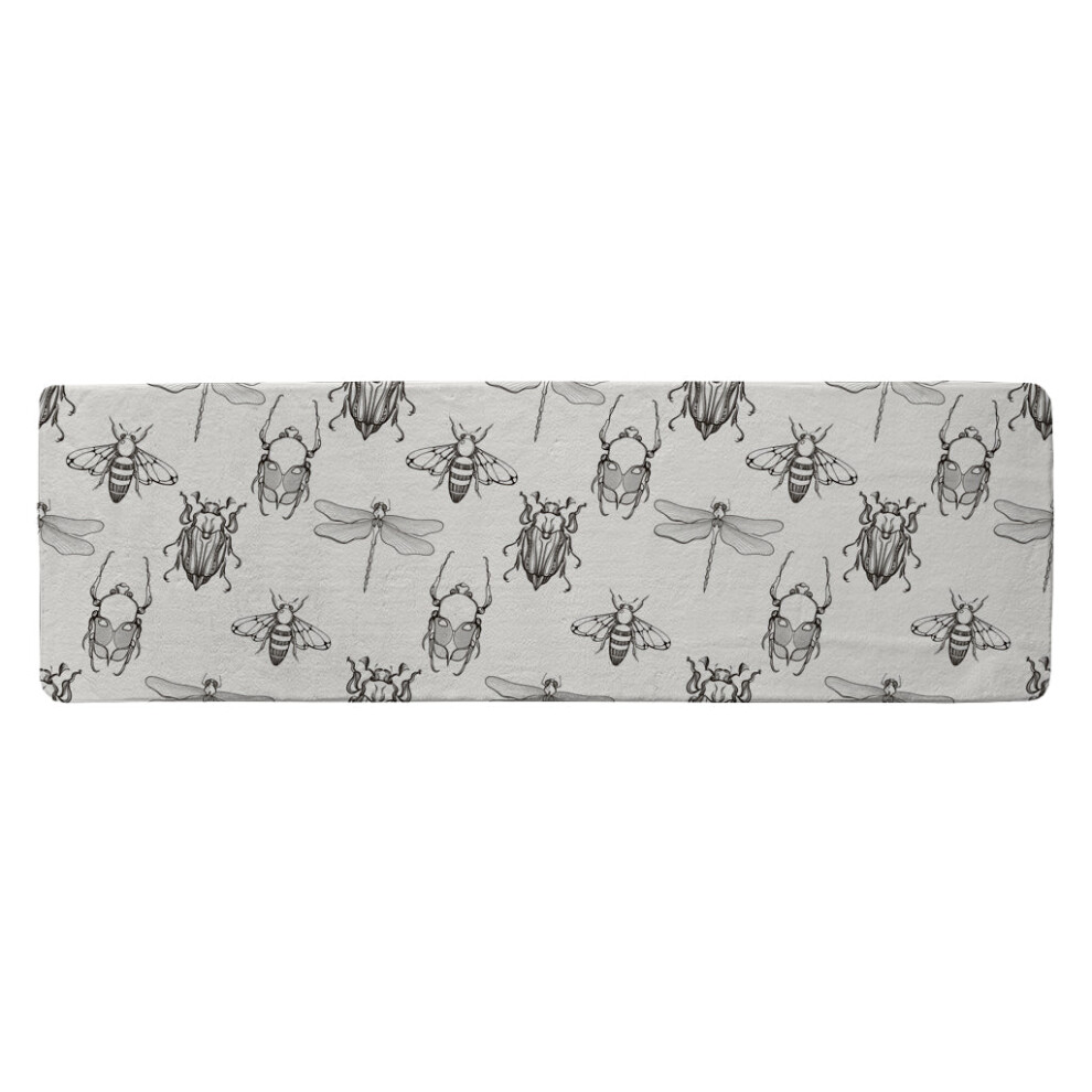 sketch of scarab beetle may bug bee and dragonfly runner rug-image-OPC-PHHZ99P-NEW