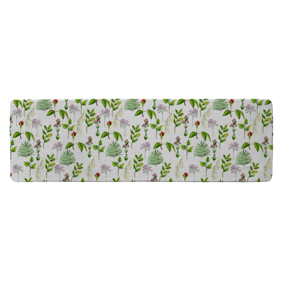 Benjamin Tate Design Selection Of Laves Flowers Runner Rug