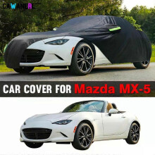 Full Car Cover Waterproof Outdoor Sun Rain Snow Scratch Resistant Black Auto Cover for Mazda MX-5 MX5 Miata Roadster 1989-2025