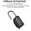 Combination 2 Pcs 4 Digit Padlock Gym Padlock(black) 3