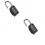 Combination 2 Pcs 4 Digit Padlock Gym Padlock(black) 1