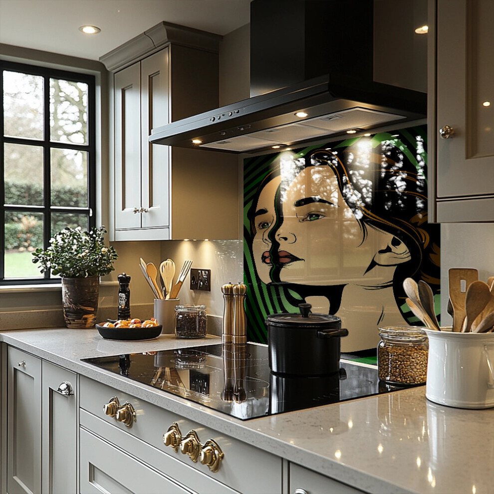 Benjamin Tate Design Portrait Of Woman Designer Splash Back