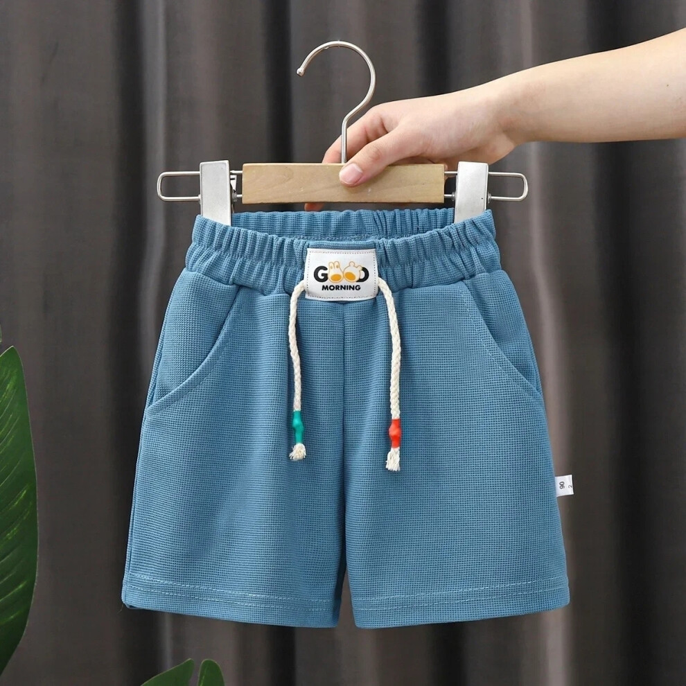 (navy, 2T) New Summer Boys Shorts Candy Color Beach Shorts for Kids Casual Elastic Waist Children Short Pants Sport Clothing Outwear-image-OPC-PHHZHSH-NEW