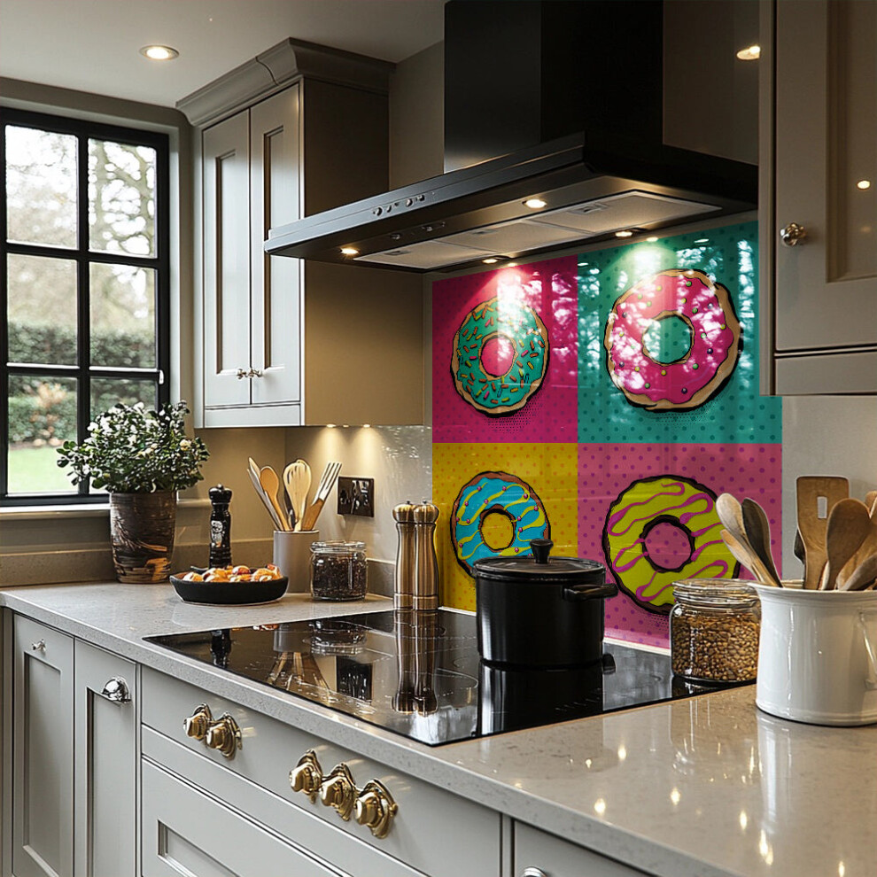 Benjamin Tate Design Donut Cartoon Pop Art Style Designer Splash Back
