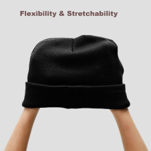 Xingfeng Berretto unisex invernale caldo lavorato a maglia con ricamo coreano Smiley, berretto lavorato