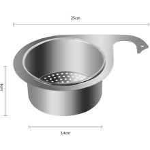 Hetang Yuese - Cestino per lavello da cucina multifunzionale, per lavello, con scolapiatti, per cucina