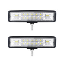 Faro LED per moto Hetang Yuese, 2 file, 120 W, 12000 lm, 6000 K, combinato faretto + proiettore, striscia