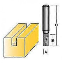 - Straight Router Bit 5mm 1/4" Shank