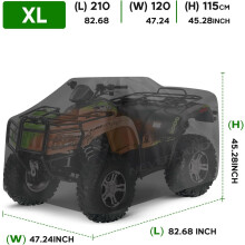 Hetang Yuese 210D Quad Outdoor Cover Quad Bike Tarpaulin Camping Auto Motorfiets Cover Waterdicht Winddicht