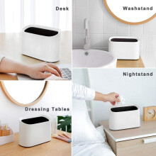 Bureau-prullenbak, klein, plastic, design, keukentafel, recycling-prullenbak, potloodbeker, make-up-prullenbak