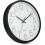 Quiet Silent Quartz Analog Wall Clock - 30cm - No Ticking - Black 1